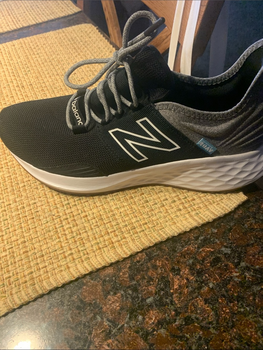 New Balance Black and Gray Men's Athletic Running Shoes
